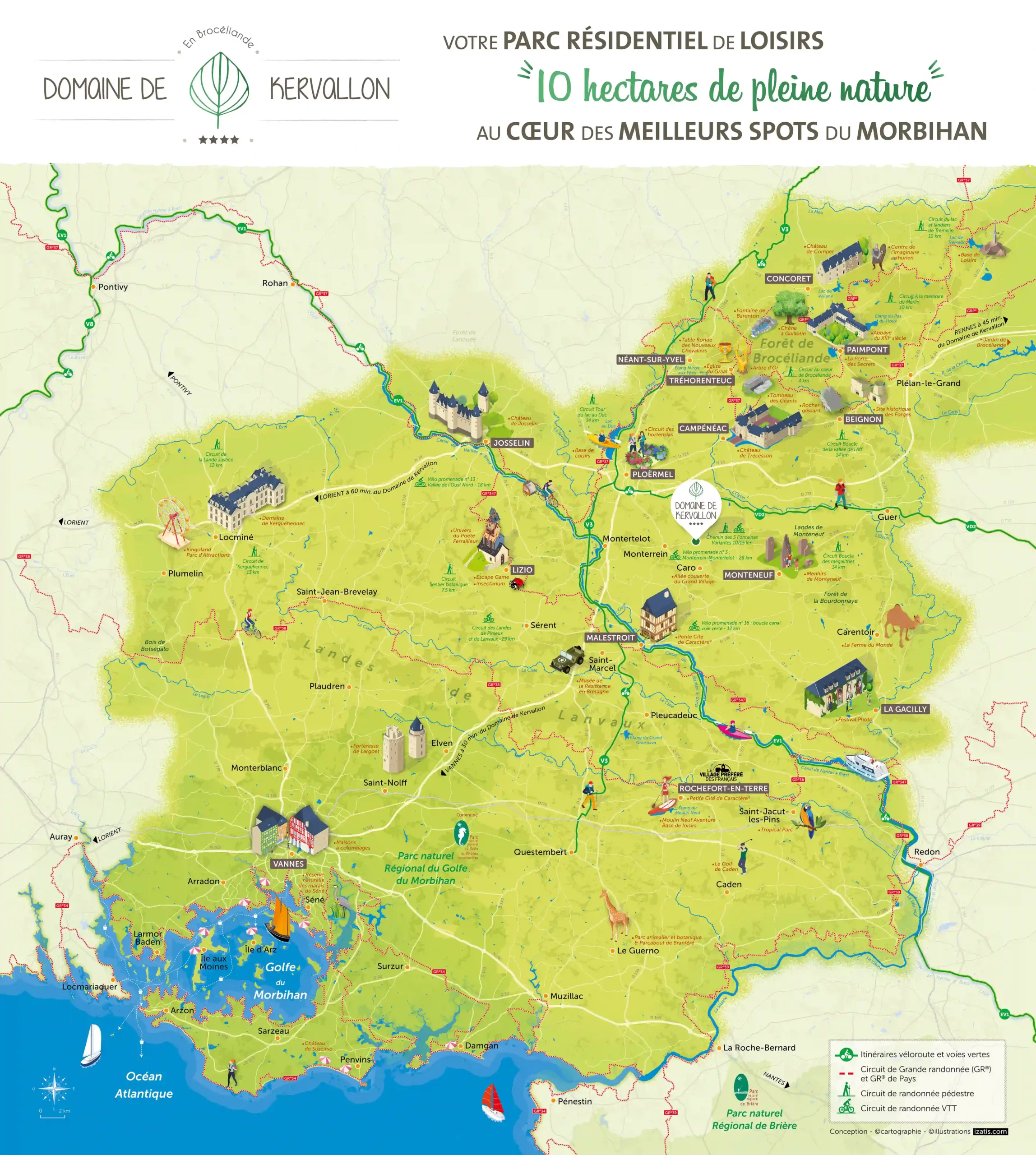 carte Kervallon vendée