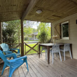 Chalet confort PREMIUM 28 m² (2 slaapkamers – 1 badkamer) + overdekt terras