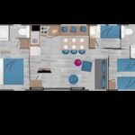 TAOS (3 habitaciones – 2 baños – Aire acondicionado) 40M² + terraza semicubierta + SPA