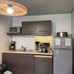 Chalet confort PREMIUM 35 m² (2 bedrooms – 2 bathrooms) + covered terrace