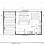 Chalet confort PREMIUM 28 m² (2 bedrooms – 1 bathroom) + covered terrace